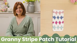 Granny Stripe Crochet Tutorial  Country Cottage CAL  Hobbycraft [upl. by Nadabus]