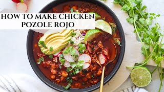 How To Make Chicken Pozole Rojo [upl. by Puduns949]