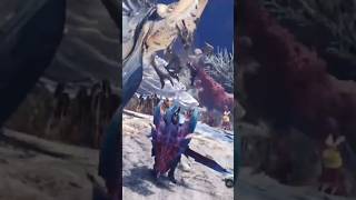 Legiana vs Odogaron legiana odogaron monsterhunterworld monsterhunterworldiceborne turfwar [upl. by Rento]