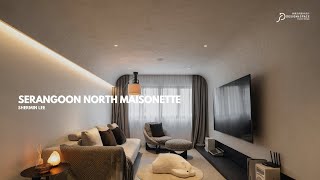 Singapore Interior Design 148sqm 3room HDB Maisonette [upl. by Zenas978]