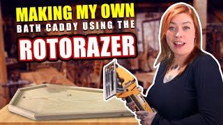 Rotorazer Platinum Saw  Making My CoffinShaped Bath Caddy  Bath Tray DIY Home Project [upl. by Viridis]