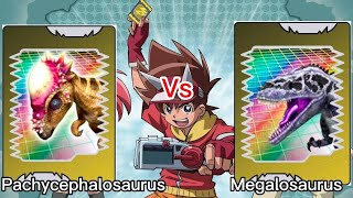 Pachycephalosaurus vs Megalosaurus Dinosaur King [upl. by Penoyer]