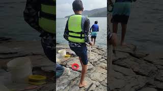 Catching Zagaya crab for bait [upl. by Aylad]