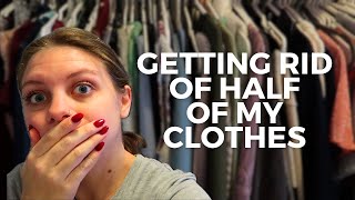 Clean Out My Closet with Me I Got Rid of Half of My Closet [upl. by Arbmahs]