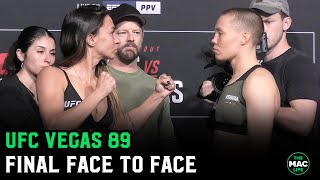 Amanda Ribas vs Rose Namajunas Final Face To Face [upl. by Karim698]