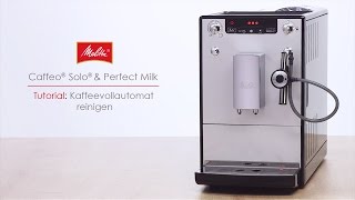 Melitta® Solo® amp Perfect Milk  Tutorial Kaffeevollautomat reinigen [upl. by Omixam]