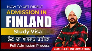 Finland Study visa  Eligibility criteria Admission process  Finland Study Visa Update 2024 [upl. by Otrevlig12]