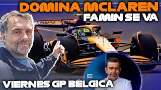 Domina McLaren Famin se va Viernes GP Bélgica F1 [upl. by Nyleve]