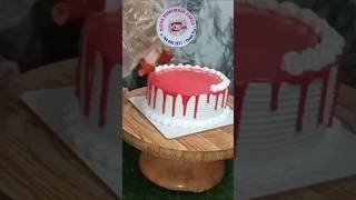 Regular customer order Red velvet 12 cake design 👍Nishahomemadecakes [upl. by Doehne]