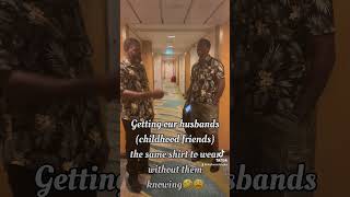 Dressing our husbands alike on vacation twins thetyaires thetyairefamily [upl. by Nitsid]