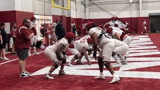 Video from Arkansas fall camp practice No 16 [upl. by Rowan651]