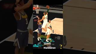 nba2kmobile 歐洲連線 Markkanen壓哨暴扣🔥🔥 [upl. by Markiv]