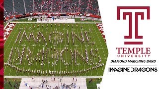 Imagine Dragons Show  Temple University Diamond Marching Band [upl. by Pliske]