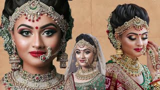 Indian Bridal Makeup Tutorial Wedding Makeup Tutorial Makeup By Nargis ali makeup class [upl. by Kohsa]