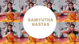 Samyutha Hastas  viniyoga  Bharatanatyam hand gestures  Bharatanatyam  dhakshayni [upl. by Antonino706]