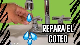 Como reparar una mezcladora que gotea MUY FÁCIL Sink repair [upl. by Alvin]