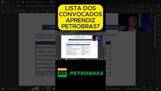 LISTA CLASSIFICADOS JOVEM APRENDIZ PETROBRAS [upl. by Lowell]