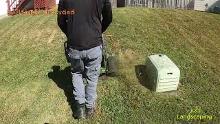 THIS CUSTOMER WAS SHOCKED HIS GRASS GREW THIS THICK‼️ oddlysatisfyingvideo explorepage fypage [upl. by Sabah]