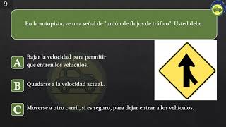 ACTUAL EXAMEN TEÓRICO 2024 para la LICENCIA DE CONDUCIR DMV EN ESPANOL 5 [upl. by Aliahs]