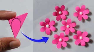 Very Easy Paper Flower Craft  Paper Flower Making Step By Step  DIY Flower Craft [upl. by Zechariah181]