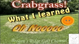 Oh Noooo Crabgrass  Brogans Ridge Golf [upl. by Alemac]