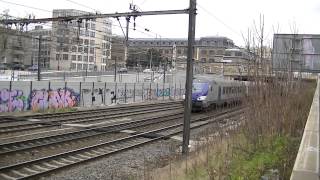 2 x73000 Région Rhône Alpes13 trains ter7 trains TGV à Lyon le samedi 5 janvier 2013 [upl. by Nohs294]