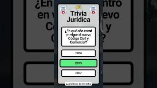 Trivia Jurídica 3 ¡Ponete a prueba [upl. by Pavior]