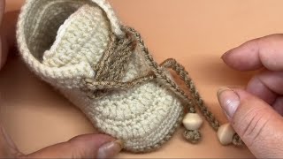 Ghetute Crosetate pentru BebelusiTutorial Simplu🧶 [upl. by Eulalee]