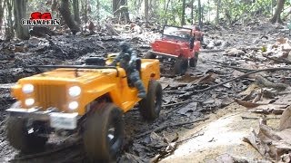 Gmade Sawback wraith dingo defender TF2  7 trucks RC offroad adventures at Bangkit Road Trail [upl. by Johannes]