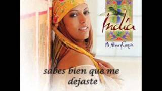 LA INDIA  SOLA CON LETRA [upl. by Cristal]