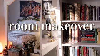 room makeover 🌱☕️  vintage cottagecore dark academia pinterest aesthetic [upl. by Kelam330]