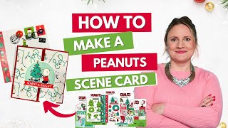 How To Make a Peanuts Christmas Scene Card with Sam Calcott [upl. by Eylrahc]