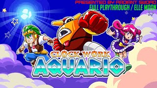 Clockwork Aquario  Full Playthrough  Elle Moon Easy Mode1 Credit Clear [upl. by Alegnave]