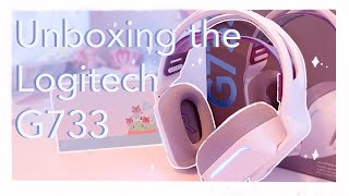 UNBOXING THE LOGITECH G733 HEADPHONES [upl. by Canale]