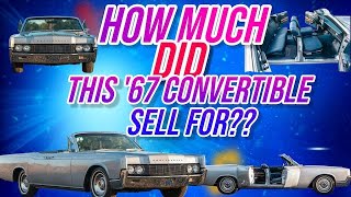 1967 Lincoln Continental Convertible  SOLD [upl. by Ateloiv]