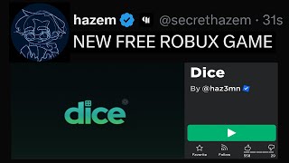 Hazem Made a Roll the Dice Game FREE ROBUX [upl. by Aronow90]