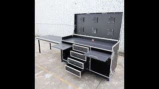 6x24quot Screen Motorsport Telemetry Production Flight Case with the Lid Table [upl. by Assanav]