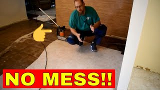 REMOVING PEEL AND STICK FLOORING [upl. by Garrek]