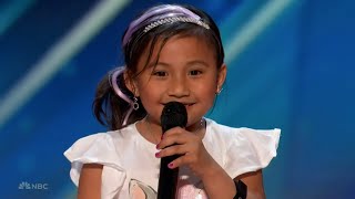 Zoë Erianna CUTE 6 Year Old Steals Millions Of Hearts With Adorable “Born This Way” Audition [upl. by Nongim646]