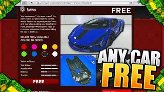 FREE CARS in GTA 5 ONLINE No Requirements  EASY amp FAST GLITCH GTA V ONLINE Tips and Tricks [upl. by Meeharb30]