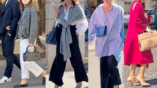 WEARABLE SPRING 2024 FASHION TRENDS 🇮🇹MILAN STREET STYLE ☀️CURRENT FASHION 🛍️City Walk vogue [upl. by Glynas]