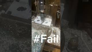 Milling machine fail fail manualmachining broken [upl. by Raman]