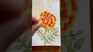 Flor de giz pastel oleoso 🌻 oilpastel painting art timelapseart [upl. by Herries153]