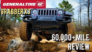 General Grabber X3 Mud Tire 60000 Mile Review [upl. by Alimat]