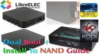 MXQ S805 LibreELEC 8 KODI 17  How To Install To Internal NAND Memory Using Putty  SSH Guide [upl. by Gussi]