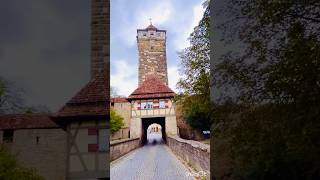 Rothenburg famous walltravel germany remote area [upl. by Lateehs72]