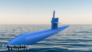 3D Los Angeles Class 688i Nuclear Submarine [upl. by Declan]