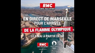 JO Paris 2024 édition spéciale sur RMC pour larrivée de la flamme olympique [upl. by Eitsyrk]