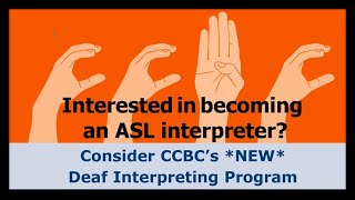 New Deaf Interpreting Certificate at CCBC [upl. by Lesh117]