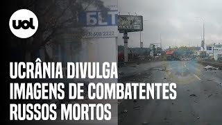 Guerra Ucrânia divulga vídeo de militares russos mortos e armas destruídas [upl. by Gino]